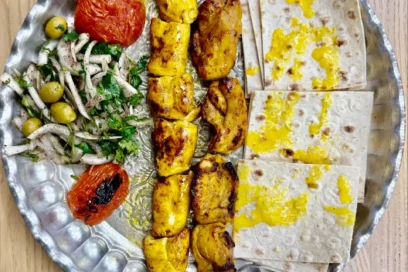 Combination Of Chicken Thigh & Chicken Breast With Bread